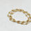 Miniaturbild: Armband Beige und goldfarbene Swarovskiperlen