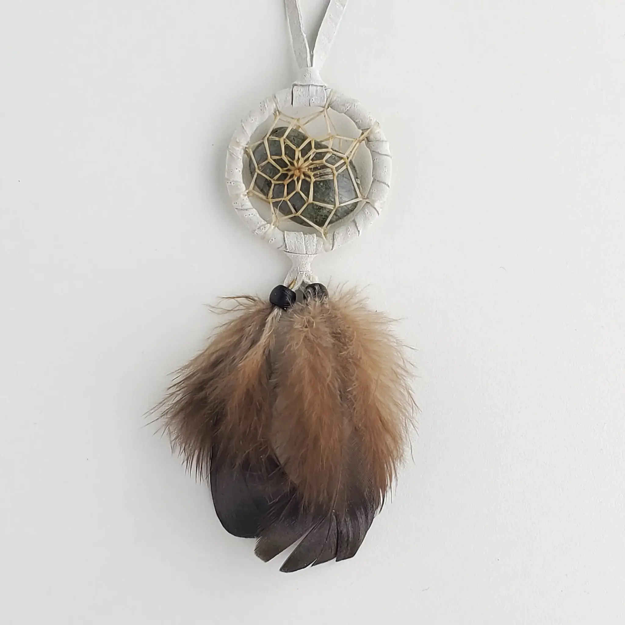 Protect the Earth Dream Catcher – Grey, 1.5" Hoop