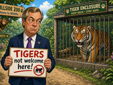 Farage: "I warned you about migrant tigers"