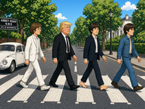 Abbey Road zebra crossing heads for White House