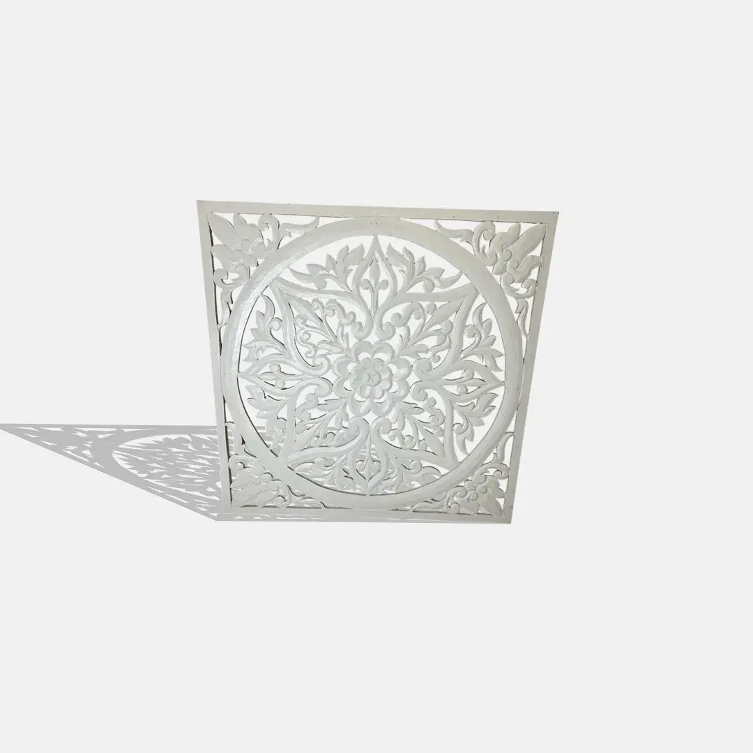 White Flower Wall Art