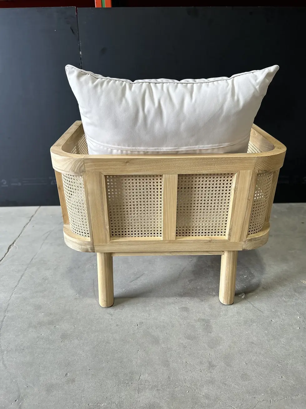 Thumbnail: Arch Rattan Single Chair with cushion
