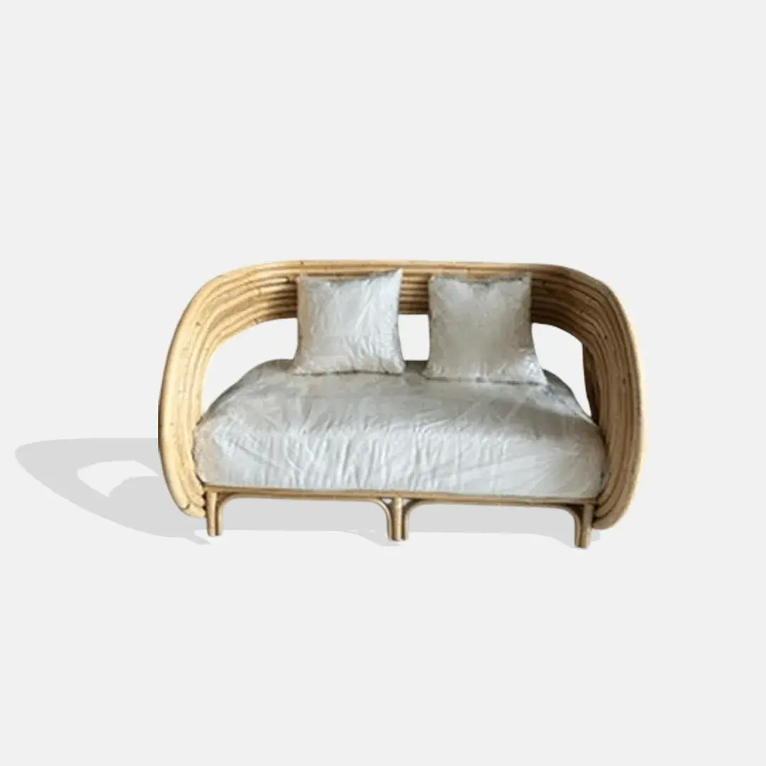 Twist Rattan Sofa with cushion - 2 seater