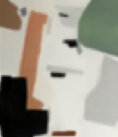 Connections: Large abstract oil painting and Giclee print by Livnat Bashari Juli.