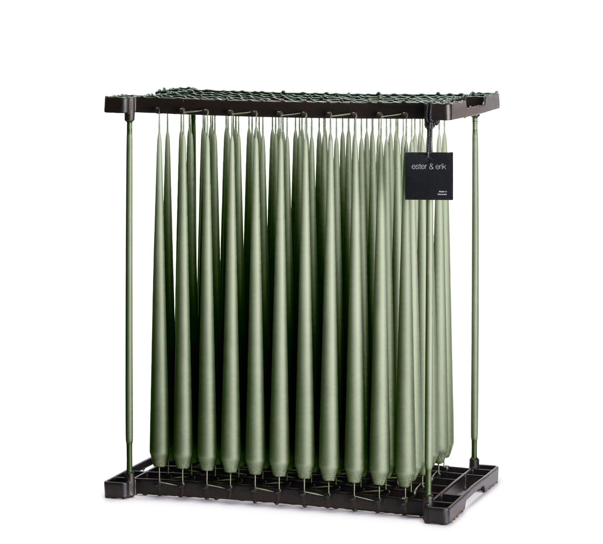 Ester & Erik Green Soil Taper Candle 70 - 42cm - Matt - UK stockist