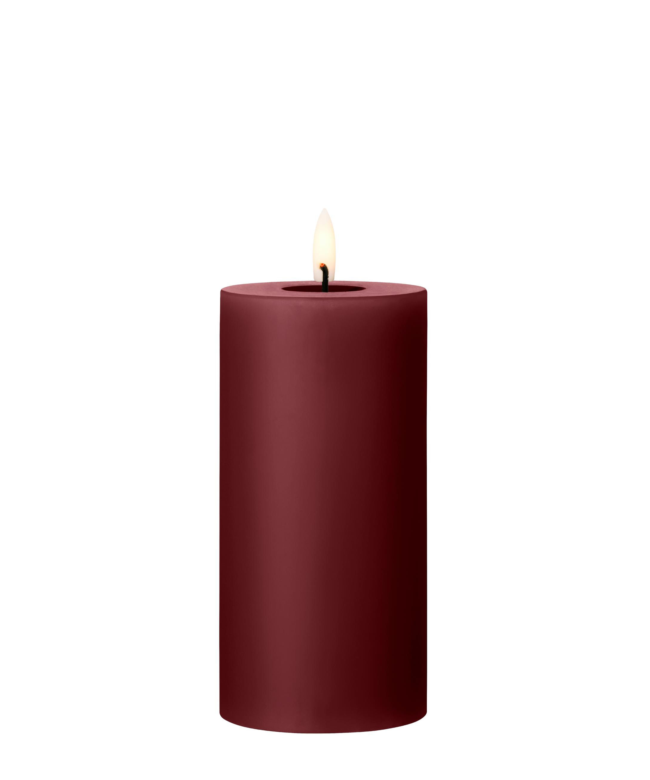 Ester & Erik Deep Wine LED Pillar Candle 44/2 - 15cm