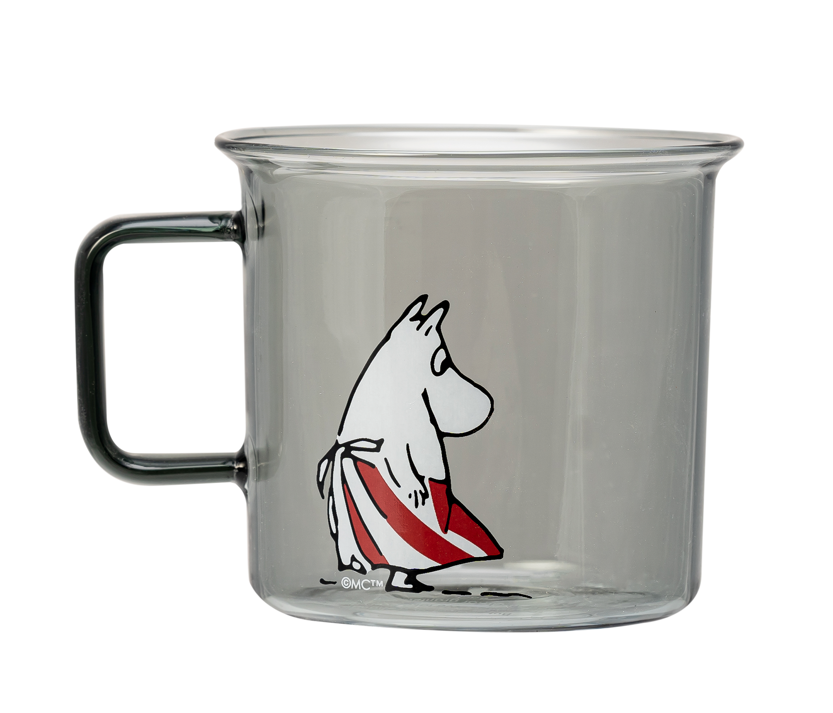 Moomin - Glass Mug - Moominmamma - Grey - UK shop