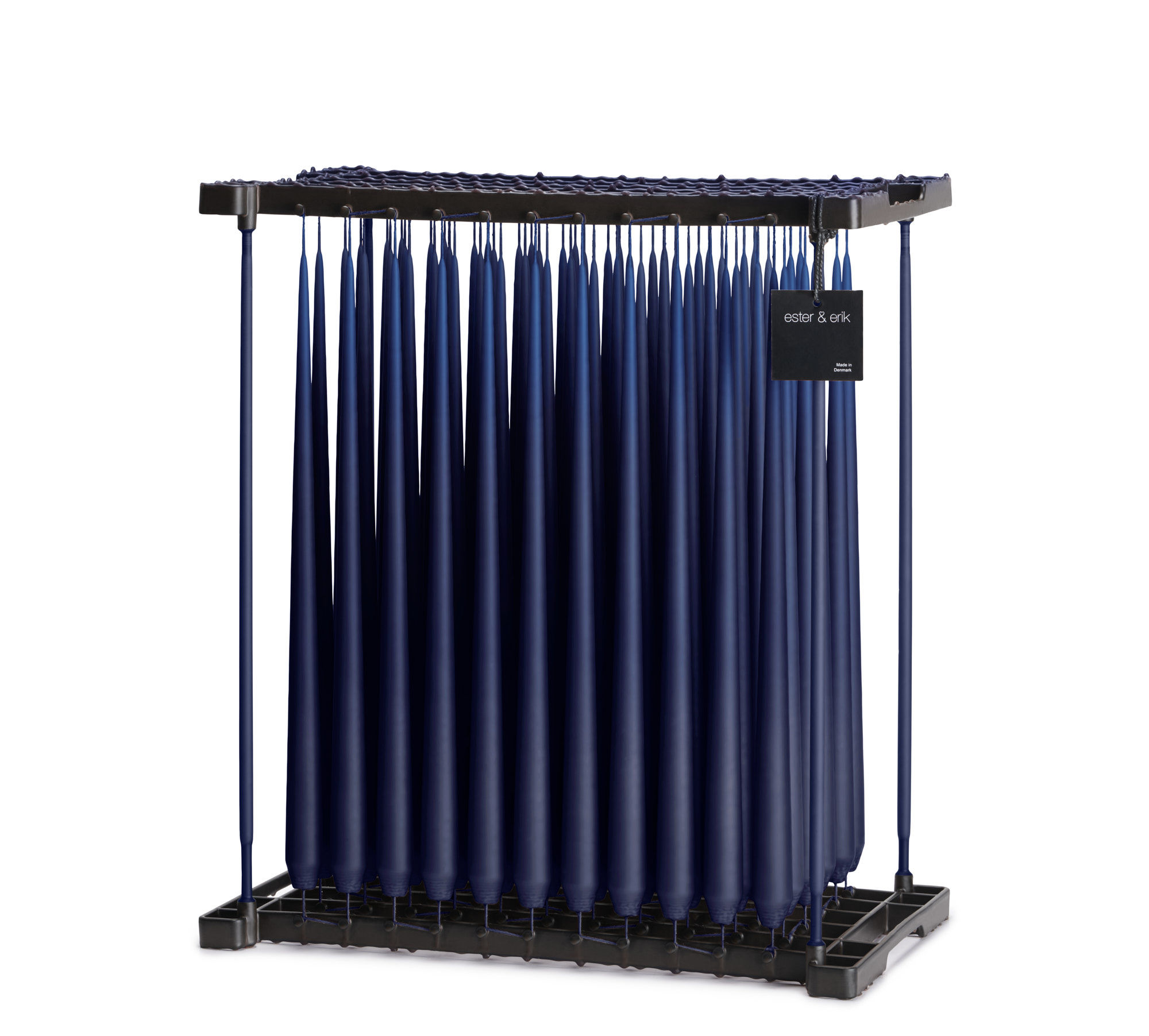 Ester & Erik Royal Navy Taper Candle 28 - 42cm - Matt - UK storage