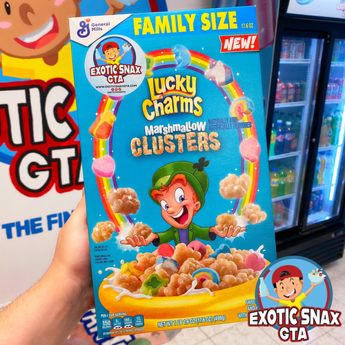 Lucky Charms Marshmallow Clusters(Family Size) Exotic Snax GTA
