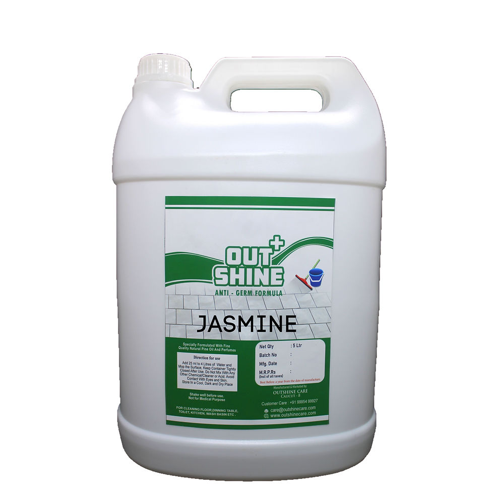 Outshine+ Perfumed Herbal Floor Cleaner White phenyl 5L -JASMINE