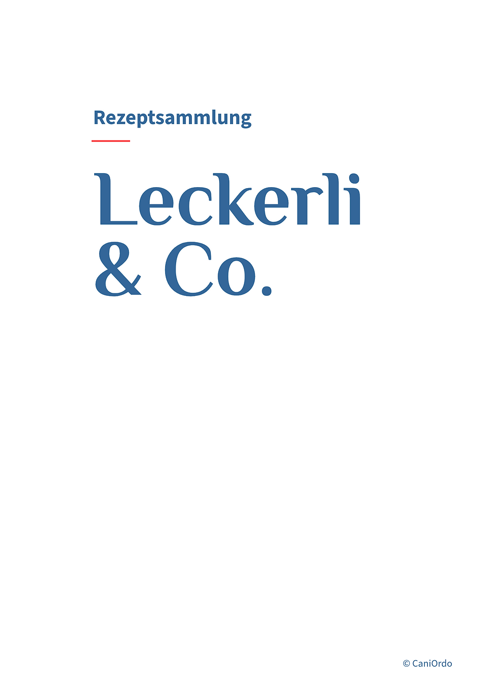 Miniaturbild: Sammelbuch "Rezeptsammlung Leckerli & Co."  | Digitales Produkt (PDF)