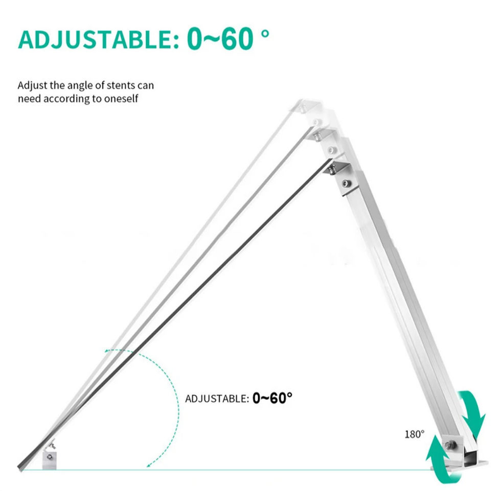 Miniaturbild: Solarmodulhalterung für Flachdach, Dach, Wand, Balkon 0-60°
