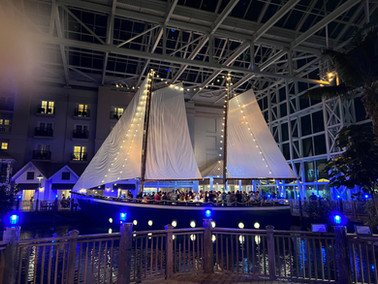 Boat on water inside