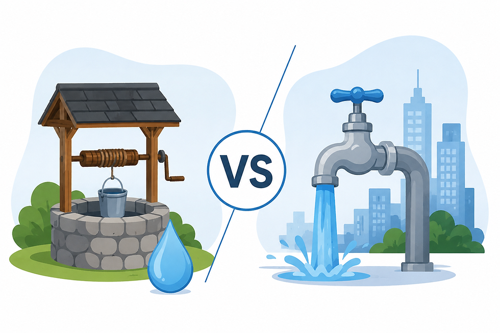 Well Water vs. City Water