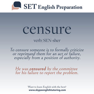 English word of the day!