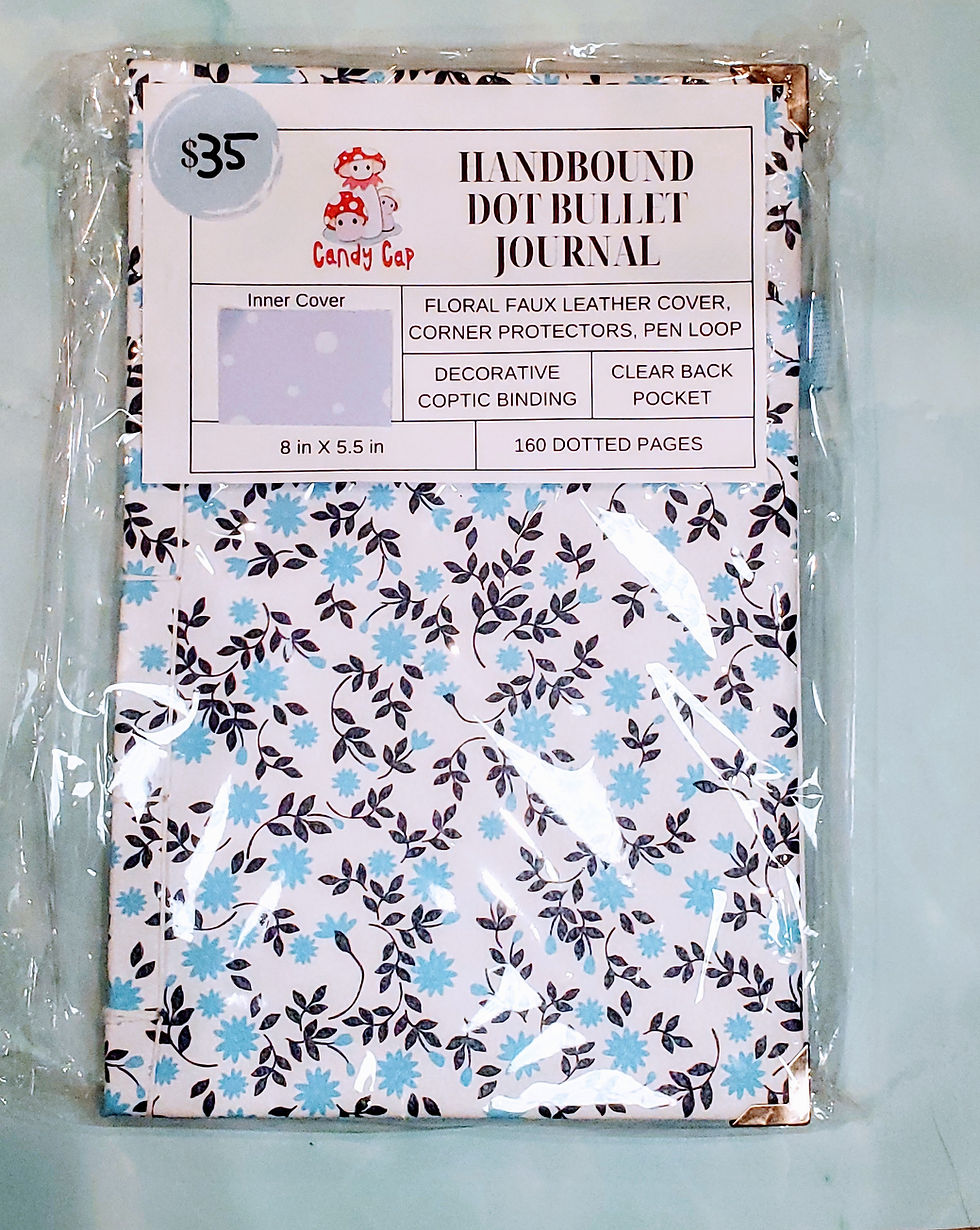 Thumbnail: Floral Faux Leather Bullet Journals
