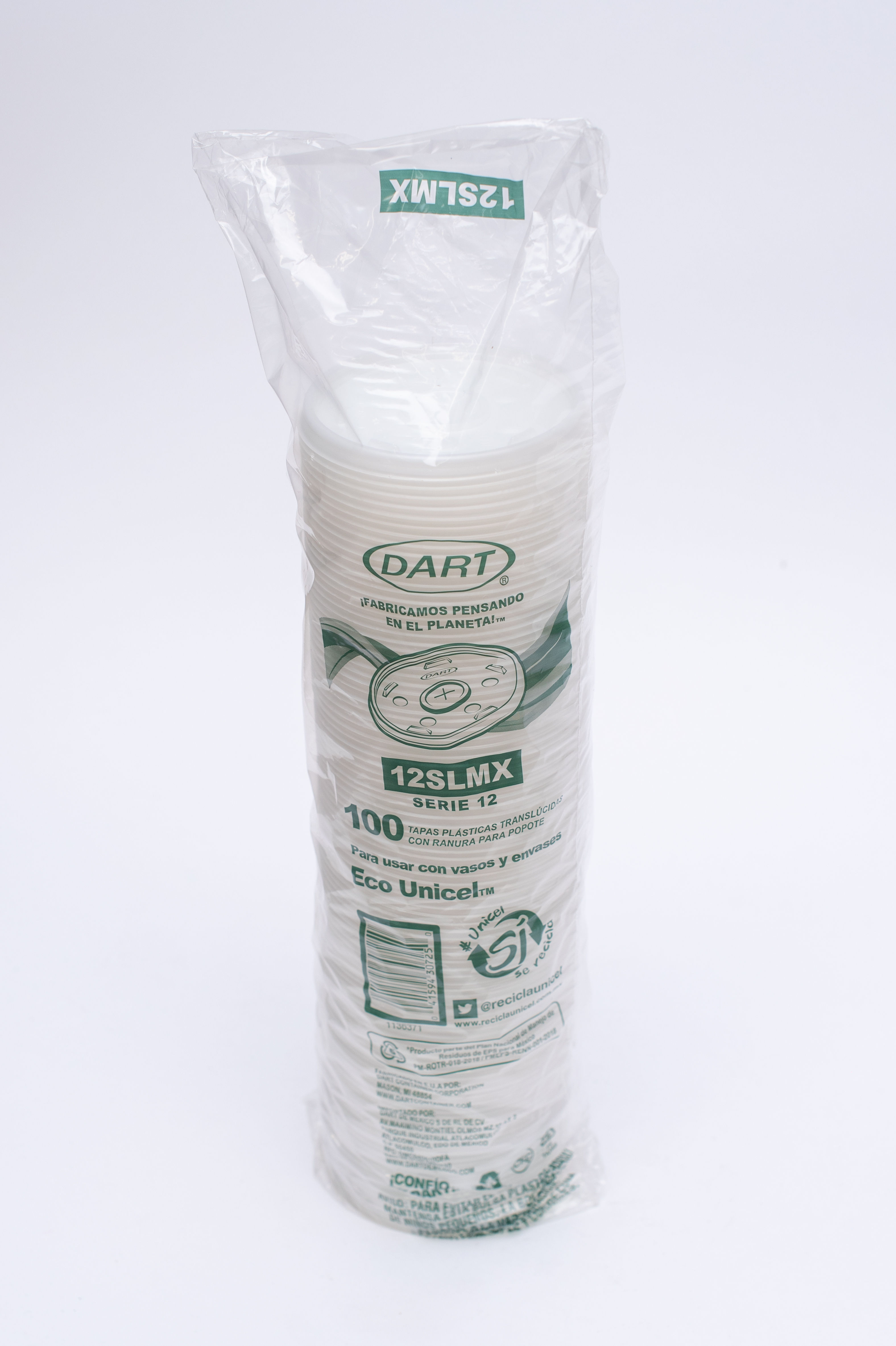 Tapa para vaso #12 c/100pzs