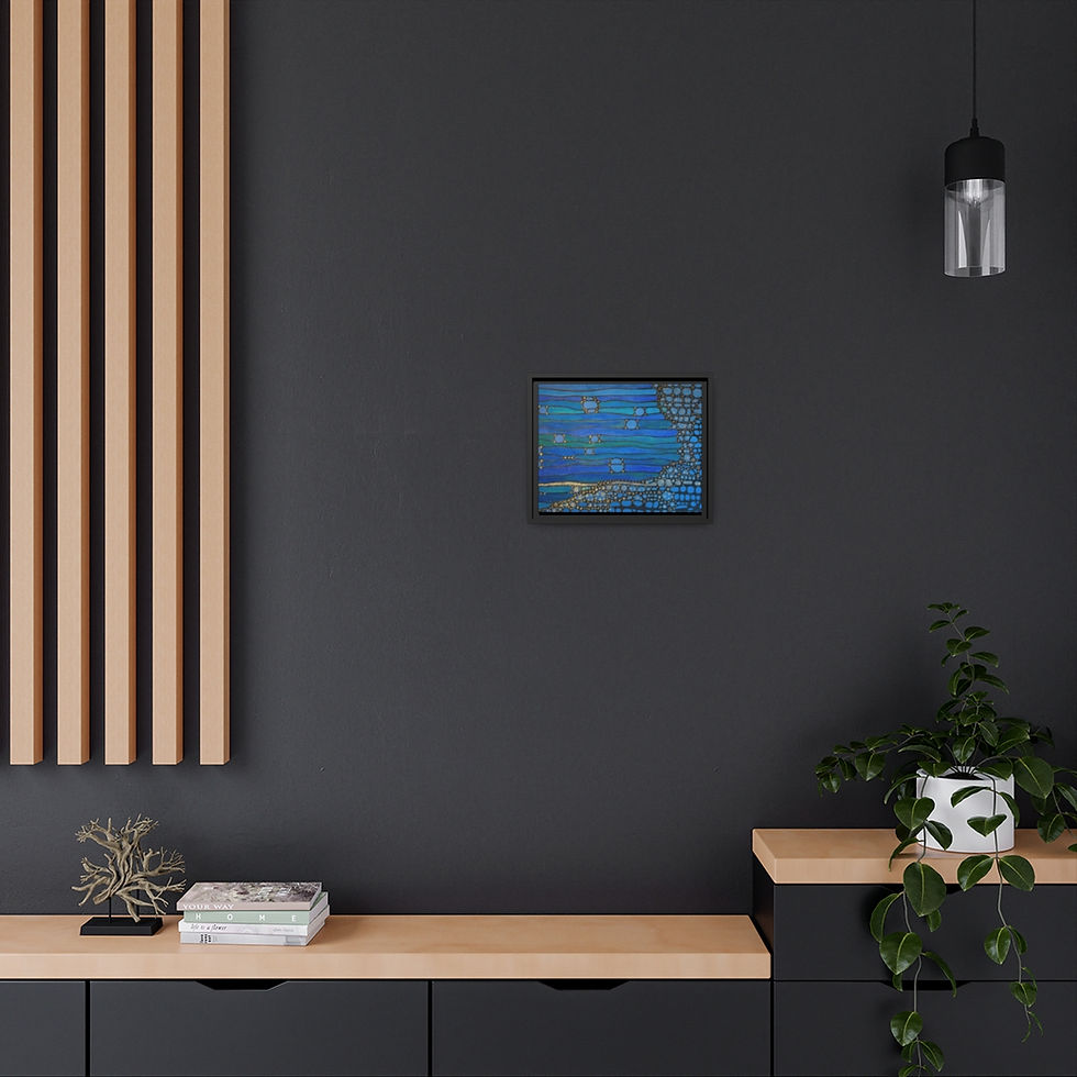 Thumbnail: Matte Canvas in Black Frame