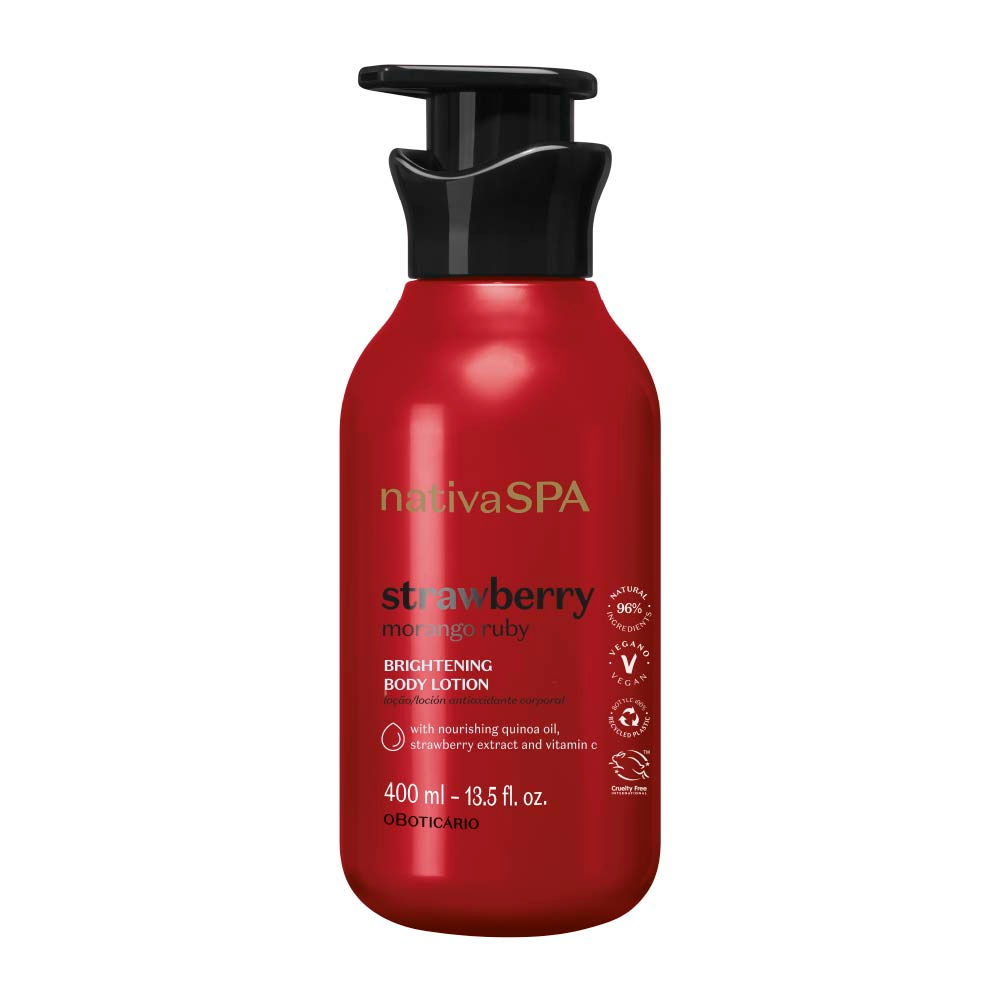 O Boticário | Nativa SPA Morango Ruby Loção Hidratante Corporal - 400ml