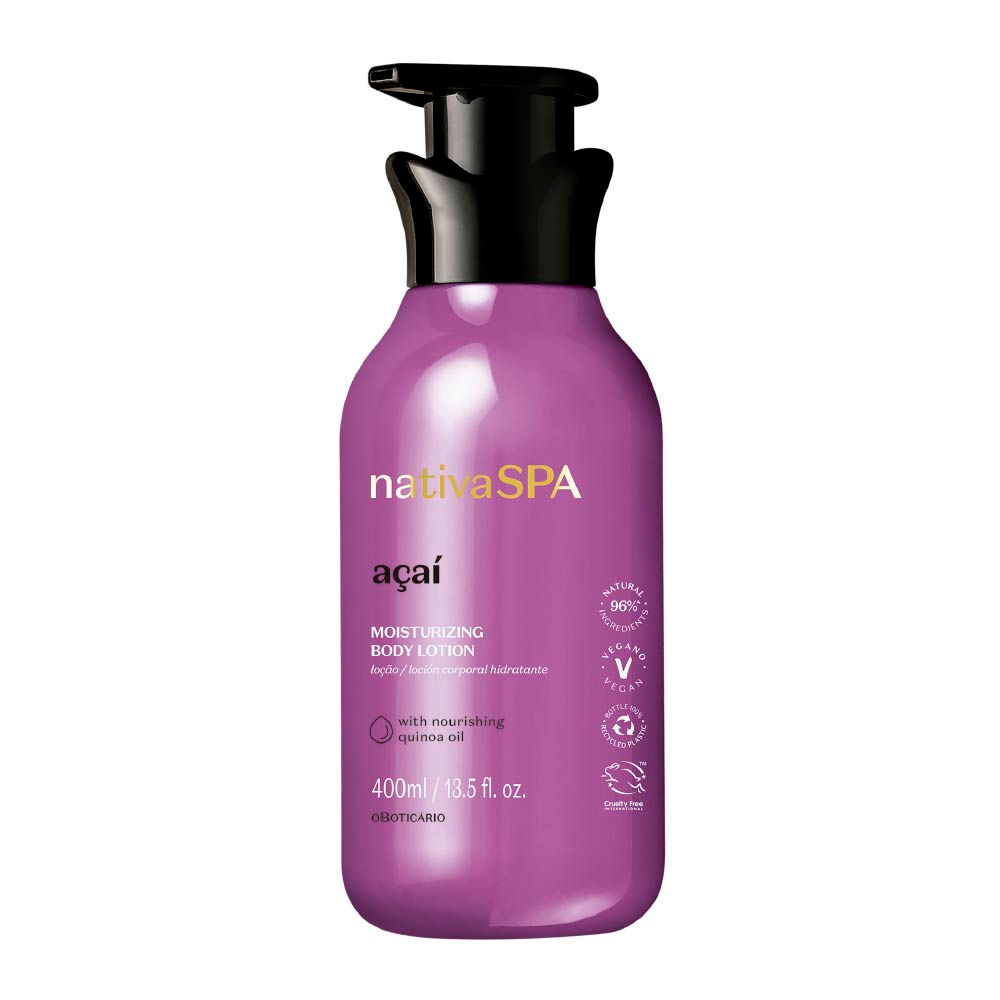 O Boticário | Nativa SPA Açaí Loção Hidratante Corporal - 400ml