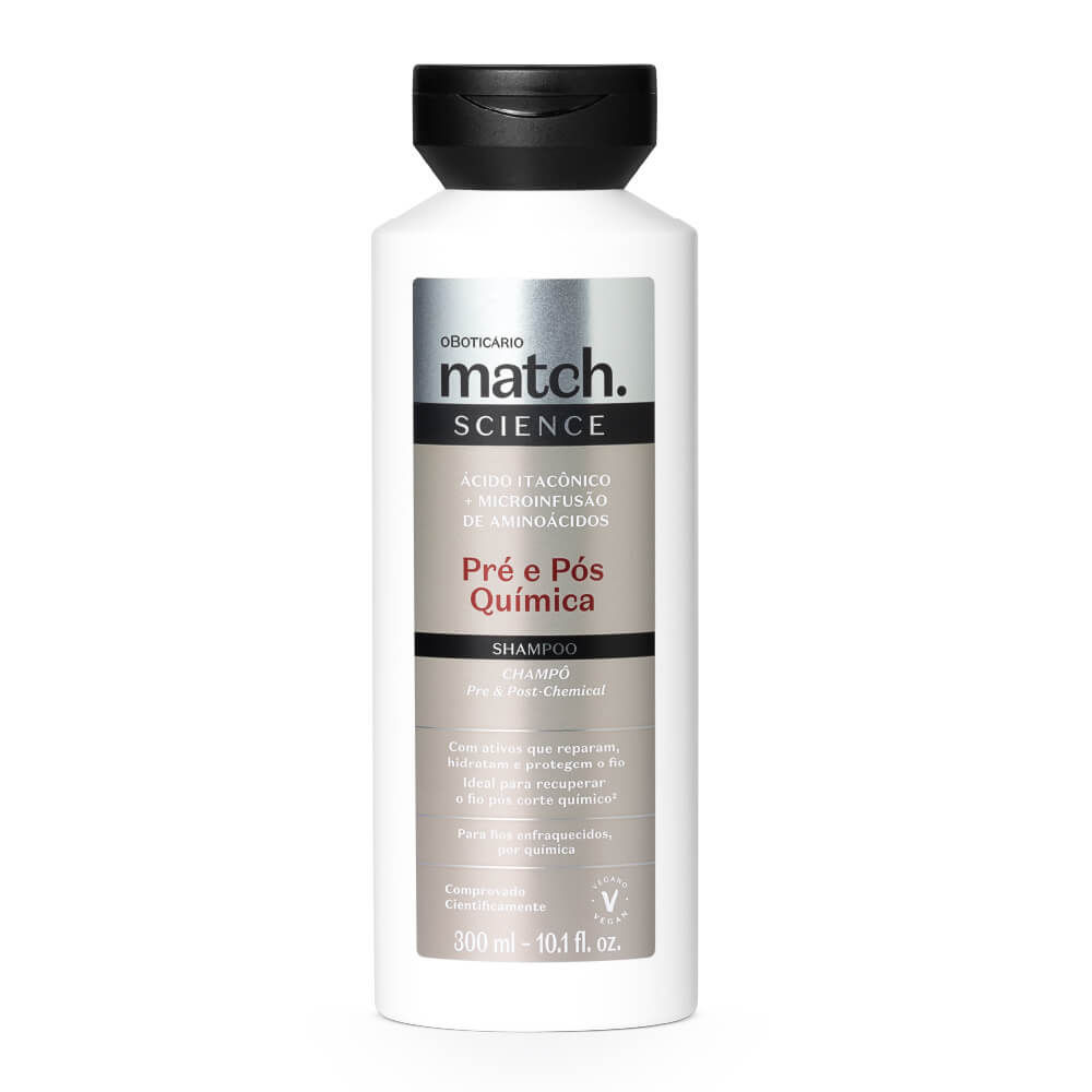 O Boticário | Match Champô Science Pré e Pós-Química - 300ml