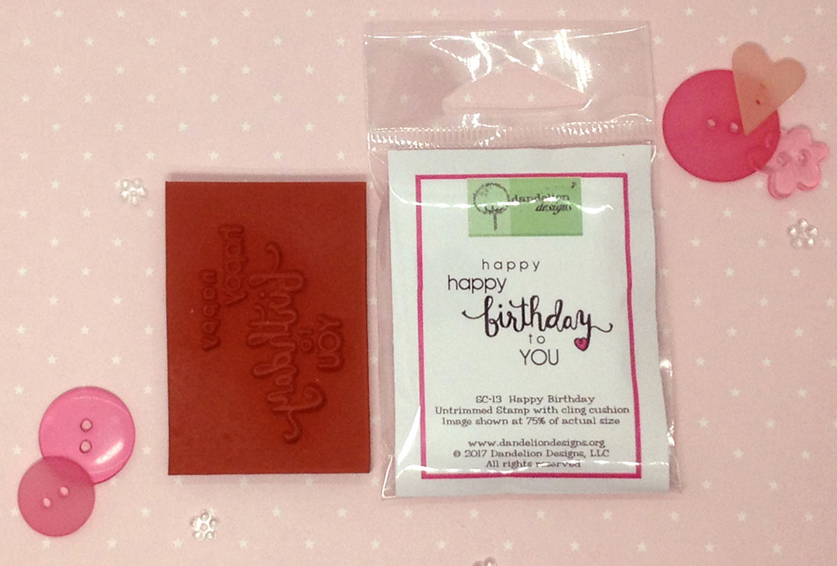 Happy Happy Birthday Cling Stamp