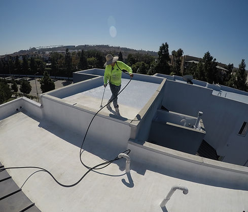 commercial roofing membrane and silicone roof coating