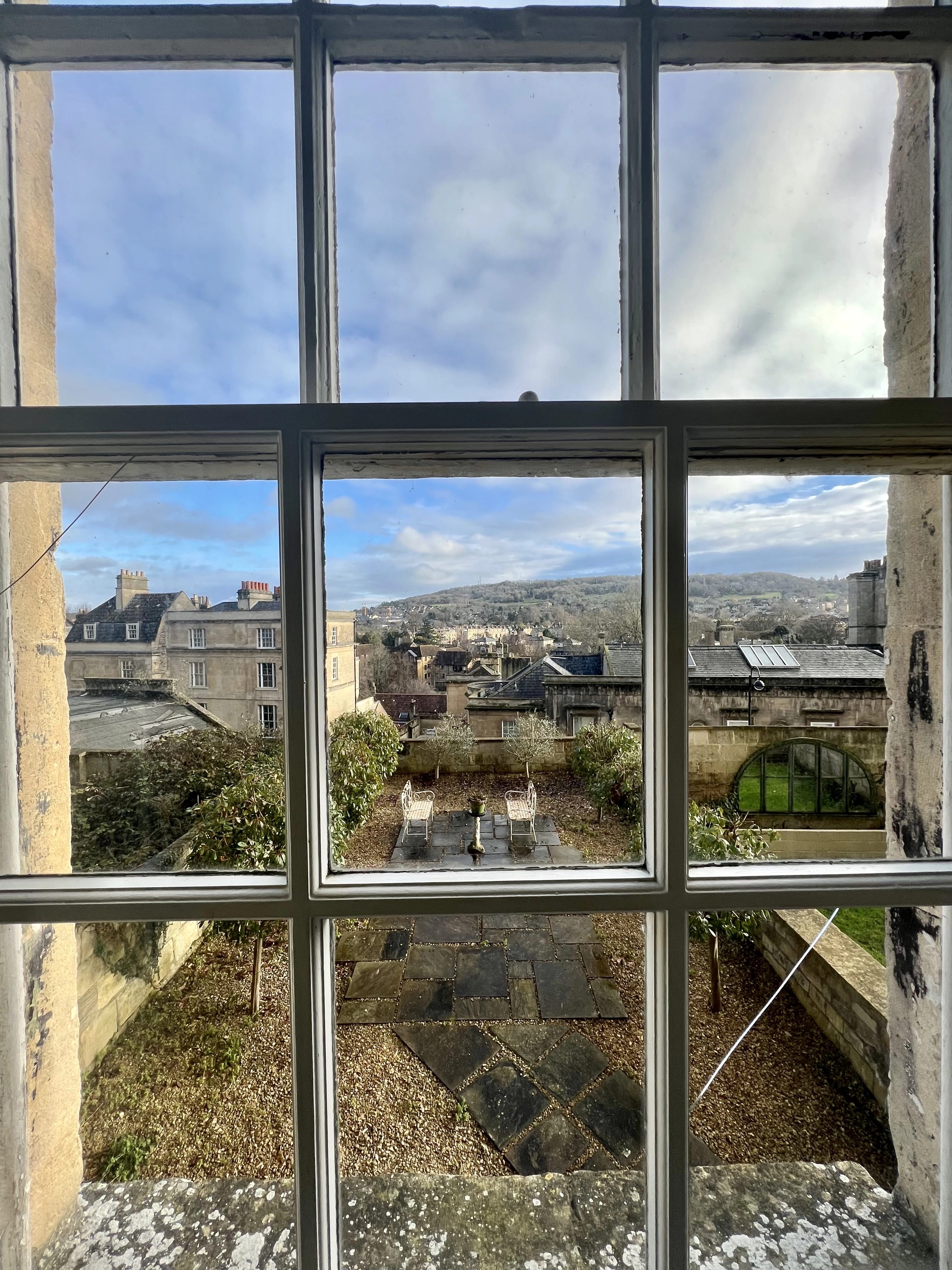 The view from the Georgian Townhouse in Bath, England ©AOnozWright