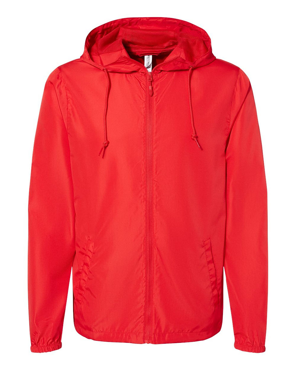 Thumbnail: Independent Trading Co. Unisex Lightweight Windbreaker Full-Zip Jacket EXP54LWZ