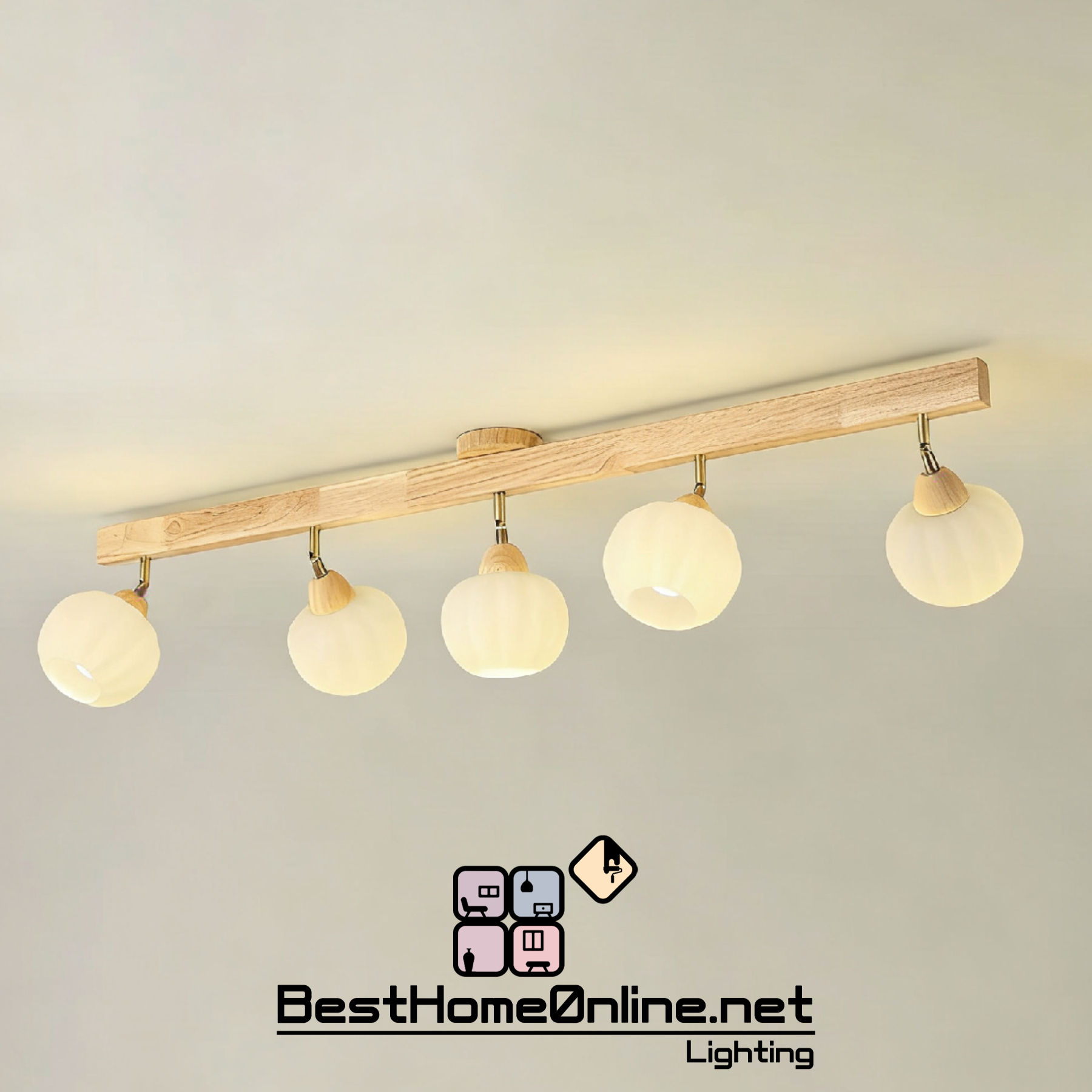 玻璃燈體 五頭搖曳果 多頭吊燈組 包送貨安裝 半年保養