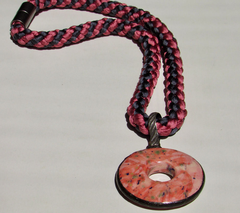 Thumbnail: Japanese Edo Yatsu Braided Necklace
