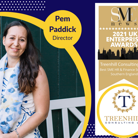 Treenhill Consulting Ltd wins Best SME HR & Finance Support – Southern England