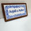 Thumbnail: 2-Tile Personalised Goa Name Plaque | Handpainted Azulejos Name Plate Blue White
