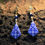 Thumbnail: Designer Beachwear Goa Azulejo Tiles Earrings | 14kt Gold Plated SS Studs