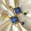 Thumbnail: Image of Indo-Portuguese Azulejo Tiles Earrings Goa Beach Vacation Fashion for Women