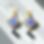 Image of Azulejo Goa Tiles Dangle Beads Earrings Vacation Wear Accessories for Women
