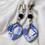 Thumbnail: Lisbon Tiles Hoop Earrings Goa Handmade Jewelry with GoldPlated SS Stud