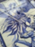 St. Michael Archangel Hand-painted Azulejos Portuguese Tiles Mural 2.5' x 2'