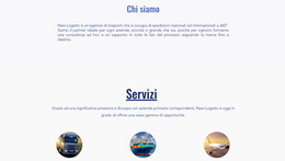 New Logistic | Sito vetrina su WIX 