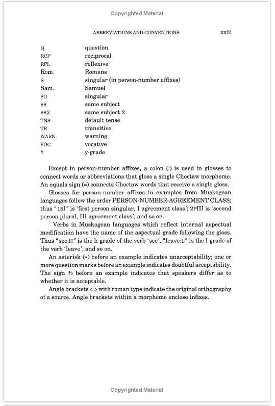 Thumbnail: A Choctaw Reference Grammar