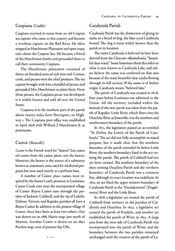 Thumbnail: Louisiana Place Names