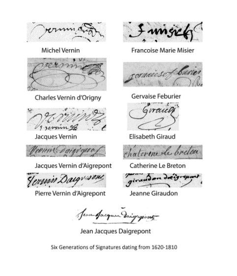 Thumbnail: Daigrepont: The Ancestry of the Vernin Families in France and Daigrepont...