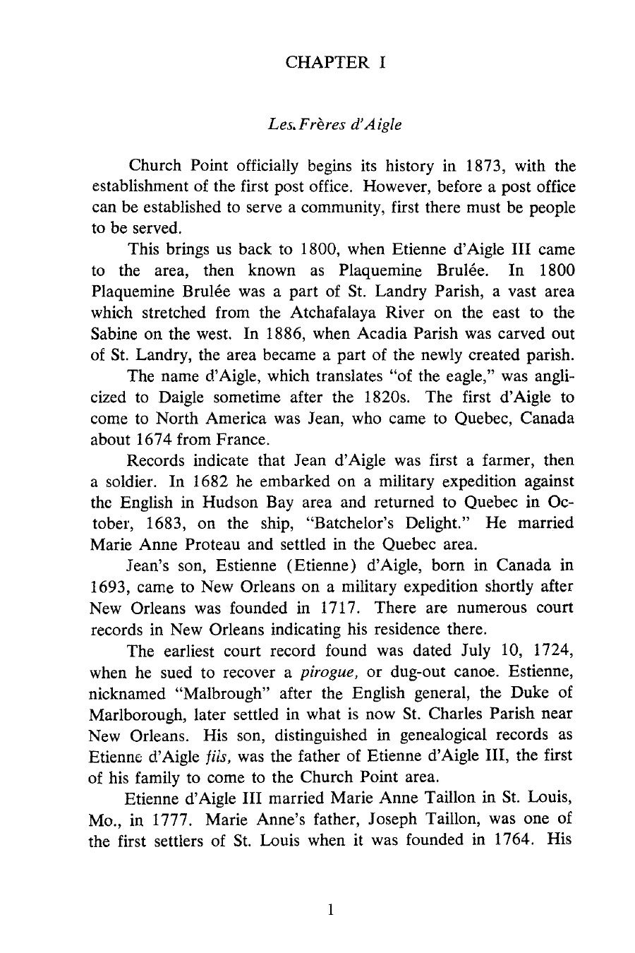 Thumbnail: The History of Church Point, Louisiana, 1800-1973