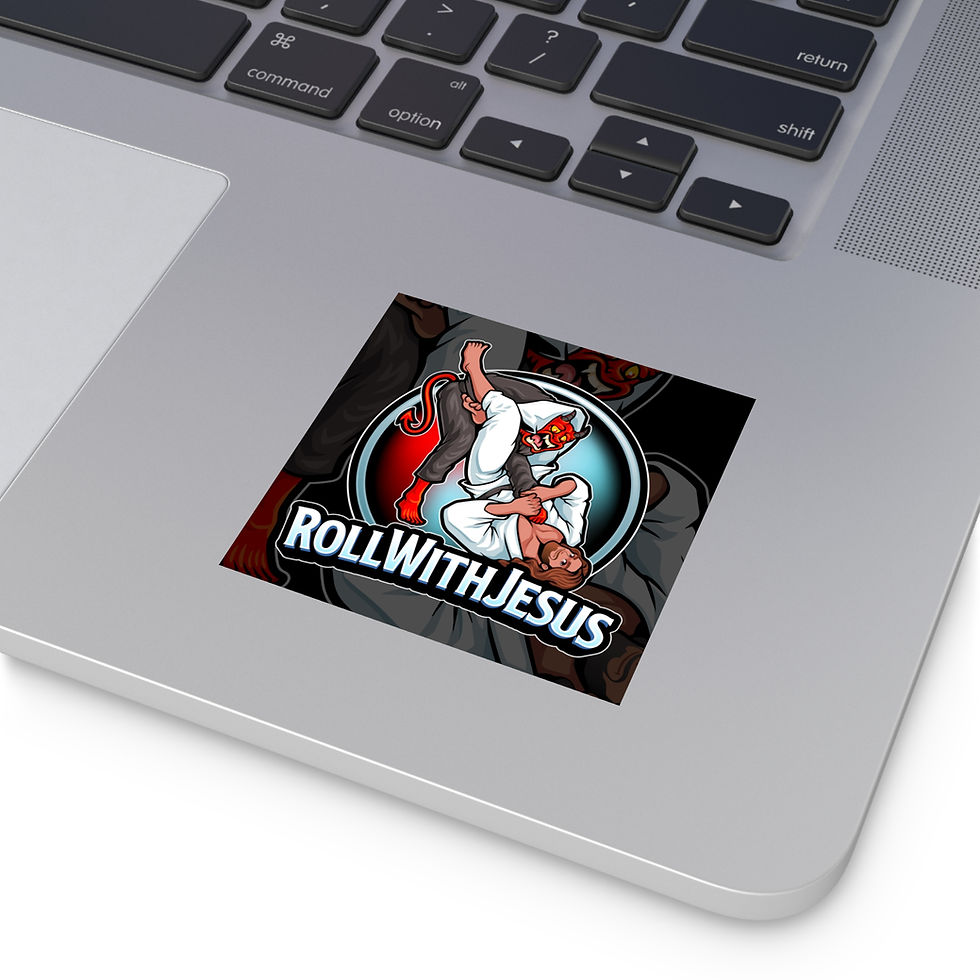 Thumbnail: Roll With Jesus Sticker (water resistant)
