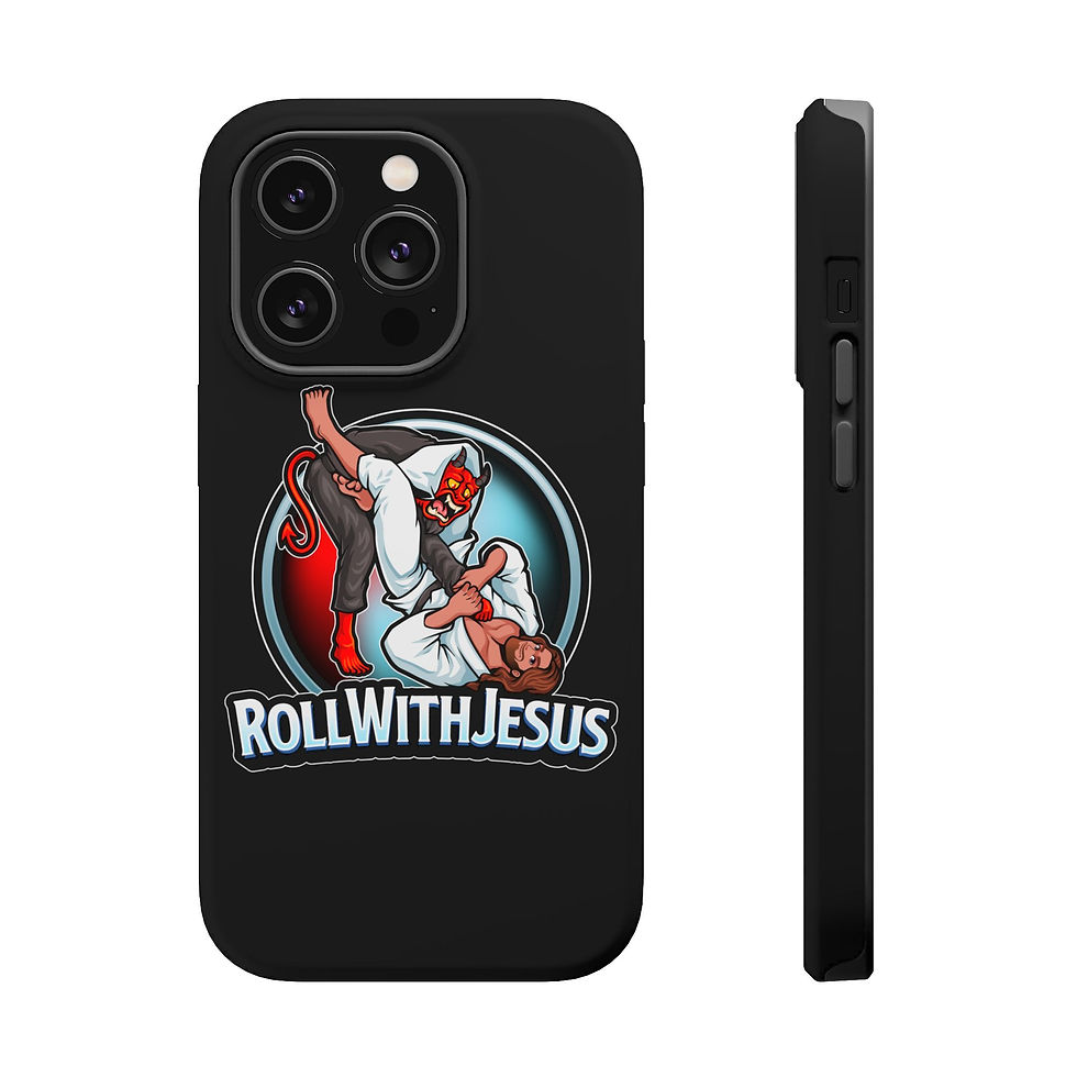 Thumbnail: Roll with Jesus phone case - Magnetic Tough Cases