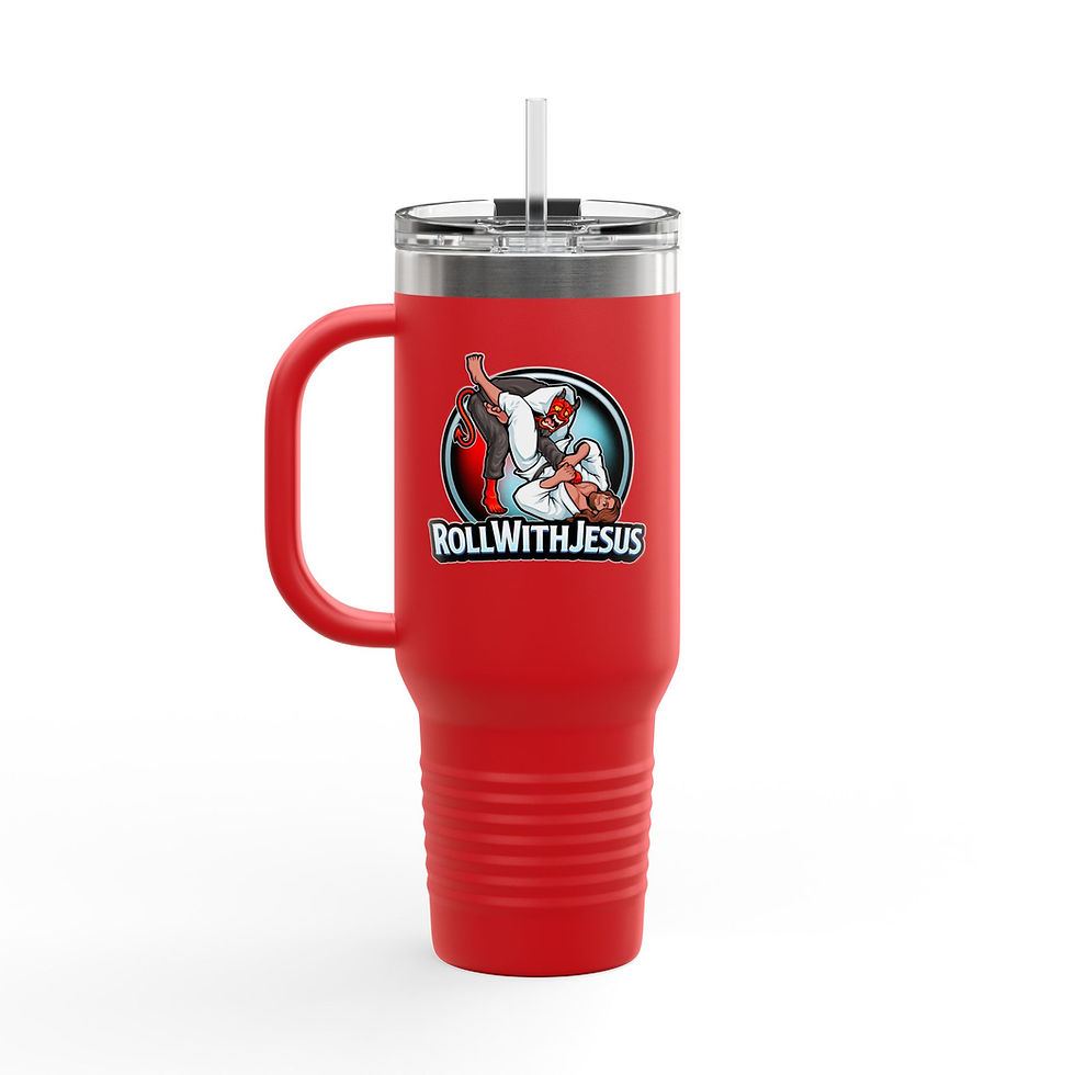 Thumbnail: Roll with Jesus Insulated Travel Mug