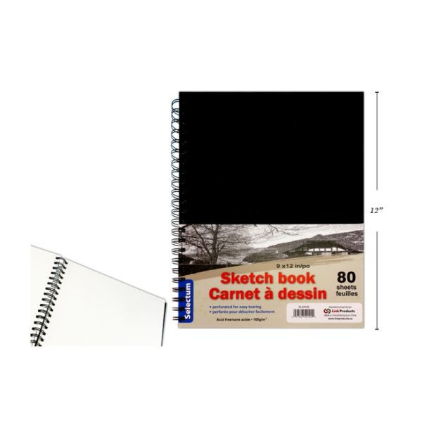 Carnet à dessin 9 x 12 (80p)