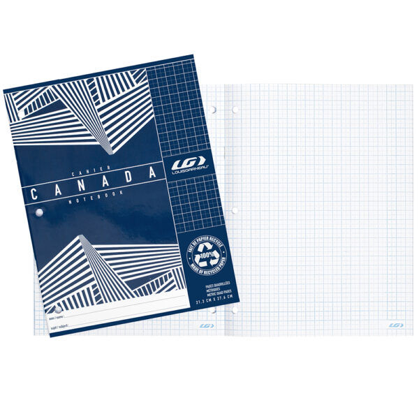 Thumbnail: Cahier Canada quadrillé LG (40p)