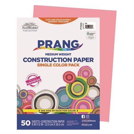 Thumbnail: Papiers de construction Prang (50) 9 x 12
