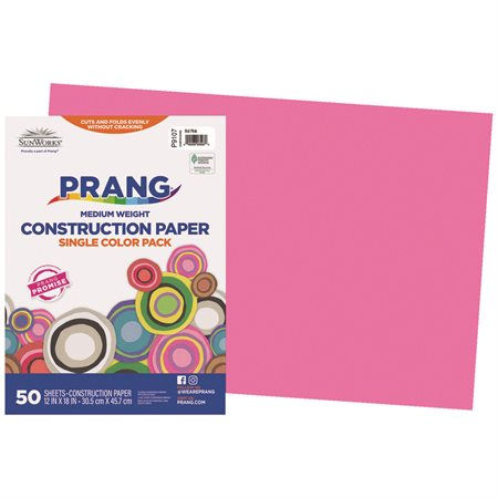 Miniature : Papiers de construction Prang (50) 12 x 18